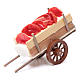 Wóz szopka neapolitańska mięso wosk 5x11x5 cm s1