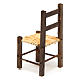 Cadeira em vime e madeira presépio 9,5x4x4 cm s2