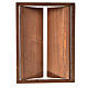 Nativity accessory, wooden double door, 17.5x12.5cm s2