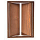 Portão 2 portadas madeira 17,5x12,5 cm s4