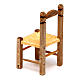 Nativity accessory, straw chair 5x2.5x2.5 cm s2