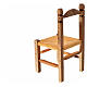 Mini chaise paillée en bois 7,5x4x4cm s2
