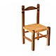 Cadeira em vime e madeira para presépio 7,5x4x4 cm s2
