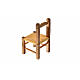 Mini chaise paillée en bois 4x2,5x2,5cm s4