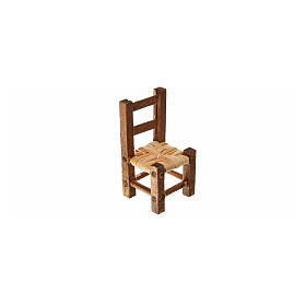 Cadeira de vime presépio 3,2x1,5x1,5 cm