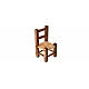 Cadeira de vime presépio 3,2x1,5x1,5 cm s2