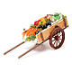 Carretto napoletano ortaggi frutta cera dim. 6x15x6 cm s1
