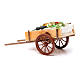 Carretto napoletano ortaggi frutta cera dim. 6x15x6 cm s3