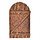 Bogen-Tür für Krippe Holz 12x7 cm s1