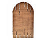 Nativity accessory, wooden arched door 12x7cm s4