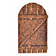 Porta arqueada presépio madeira 12x7 cm s3