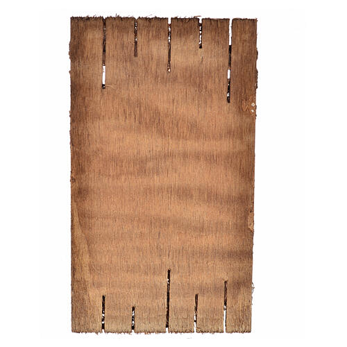 Porta de madeira em miniatura para presépio, 12x7 cm 3