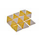 Kafelki terakota emaliowane 60 sztuk rombowate żółte trójkąty s1