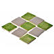Mattonelle terracotta smaltate 60 pz quadrate verde presepe s1