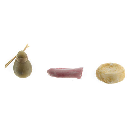Nativity accessory, assorted cheese, 3pcs in wax 1