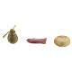 Nativity accessory, assorted cheese, 3pcs in wax s1
