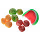 Nativity accessory, assorted fruit, 3pcs in wax s1