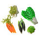 Assortiment légumes 3 pcs en cire pour crèche s1