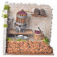 Pressoir à vin avec pompe miniatures crèche 20x14x20 cm s1