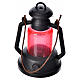 Miniatura Lámpara de queroseno roja belén cm 4 s1