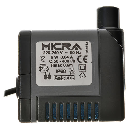 Pompa wodna szopka MICRA 400l/h 6W 3