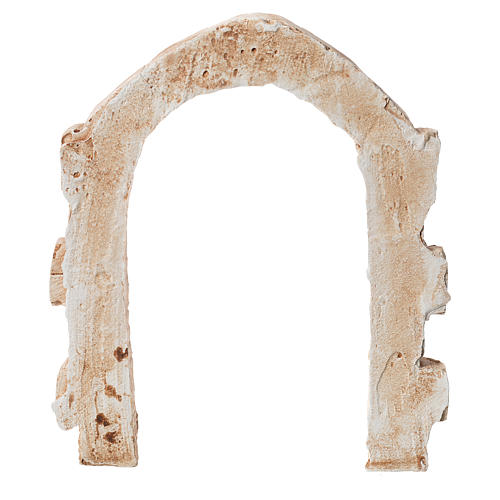 Arch door in plaster for nativities, 15x13cm 2