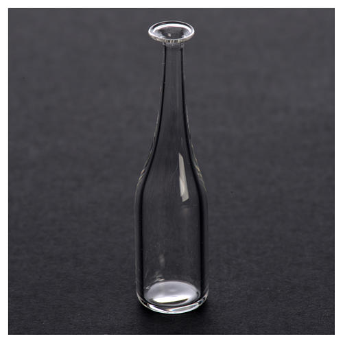 Botella de cristal para belén 4x1cm 2
