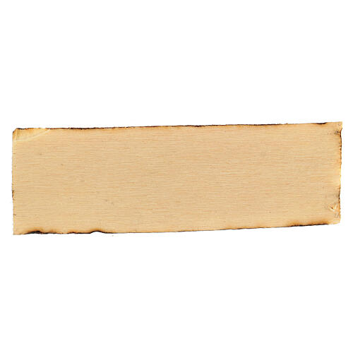 Placa tanoeiro madeira para presépio 2,5x9 cm 2