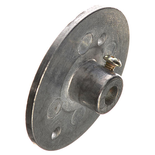 Roldana em ferro para motoredutor 35 mm orifício engate 4 mm 3
