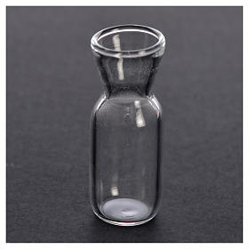 Kleine Glasflasche für Krippe 3,7x1,4cm