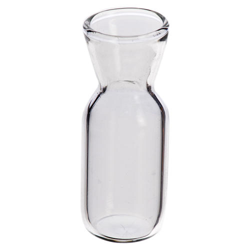 Glass wine bottle for nativity, 3.7x1.4cm 1
