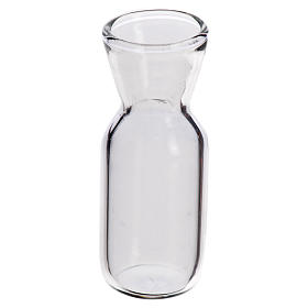 Glass wine bottle for nativity, 3.7x1.4cm