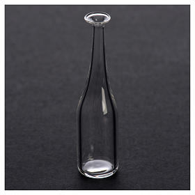 Glass wine bottle for nativity, 2.3x1cm