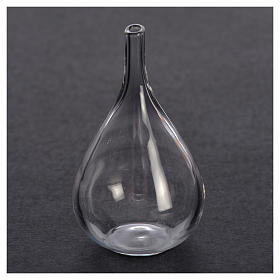 Home accessories miniatures: Glass wine bottle for nativity, 3.1x1.5cm Home accessories miniatures: Glass wine bottle for nativity, 3.1x1.5cm