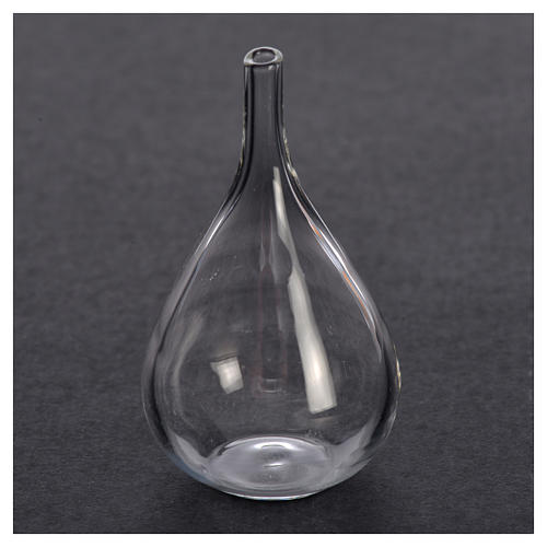 Flasque verre miniature crèche 3,1x1,5 cm 2
