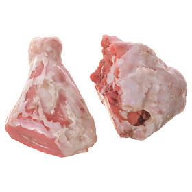 Carne appesa in cera per figure presepe 20-24 cm assortiti