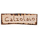 Szyld Calzolaio z drewna do szopki 2.5x9 cm s1