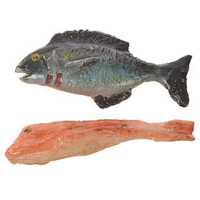 Pesce in cera per figure presepe 20-24 cm modelli assortiti