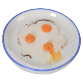 Piatto con uova in cera per figure 20-24 cm