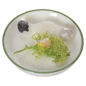 Wax fish plate for 20-24cm nativities
