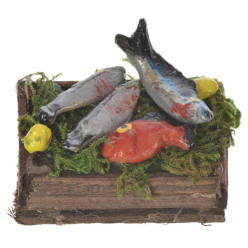 Caisse de poisson en cire pour santons 20-24 cm 1