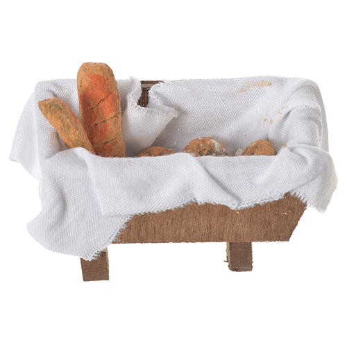 Nativity bread storage chest in terracotta 5x7.5x4cm 1