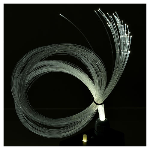 Illuminatore led dissolvenza tremolio 45 fili fibra ottica 4