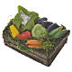 Accessory for nativities of 20-24cm, box with vegetables in wax s2