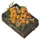 Cassetta frutta arancione cera figure presepe 20-24 cm s2