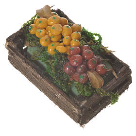 Caisse fruits mixtes cire pour santons crèche 20-24 cm