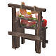 Nativity butcher stall in wax 8.5x7x4cm s3