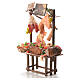 Nativity roast pork seller stall in wax 52x38x20cm s2