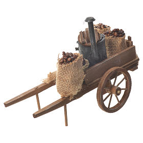 Neapolitan nativity accessory, roasted chestnuts cart