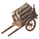 Cart with wood, Neapolitan nativity 18x6cm s1